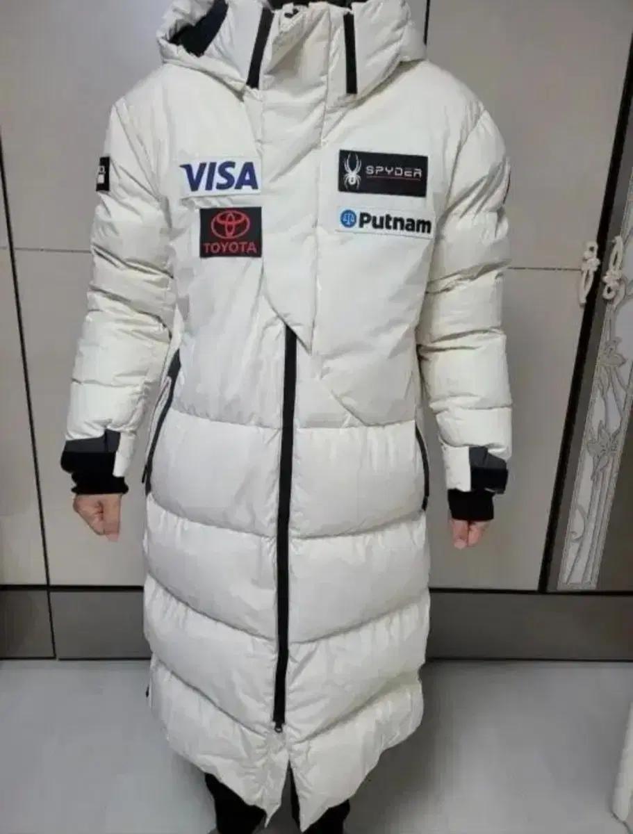 스파이더 레플리카 US스키팀 롱패딩 팝니다