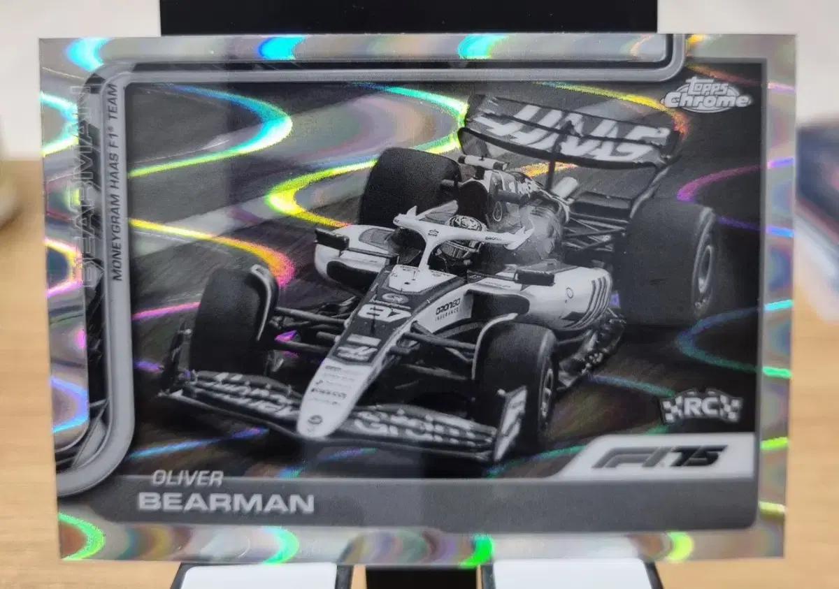 2025 F1 탑스 크롬 올리버 베어만 레이웨이브 카드