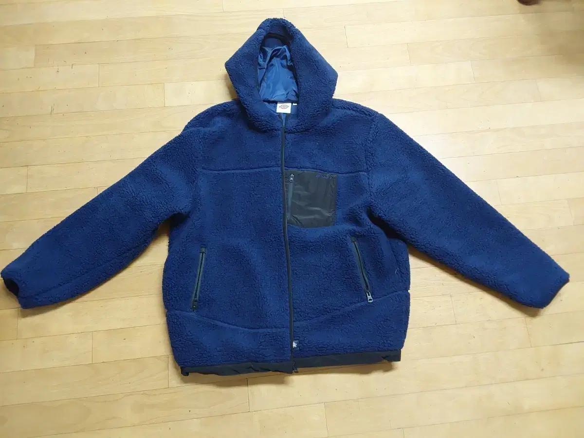 [xl]디키즈 플리스 포켓 집업 후디 navy