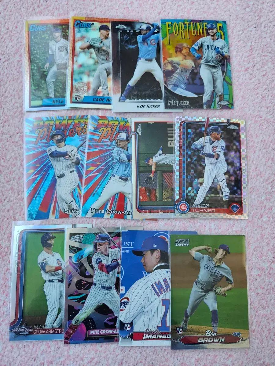 2025 mlb 탑스 크롬 시카고 컵스 이마나가 터커 터너 등등