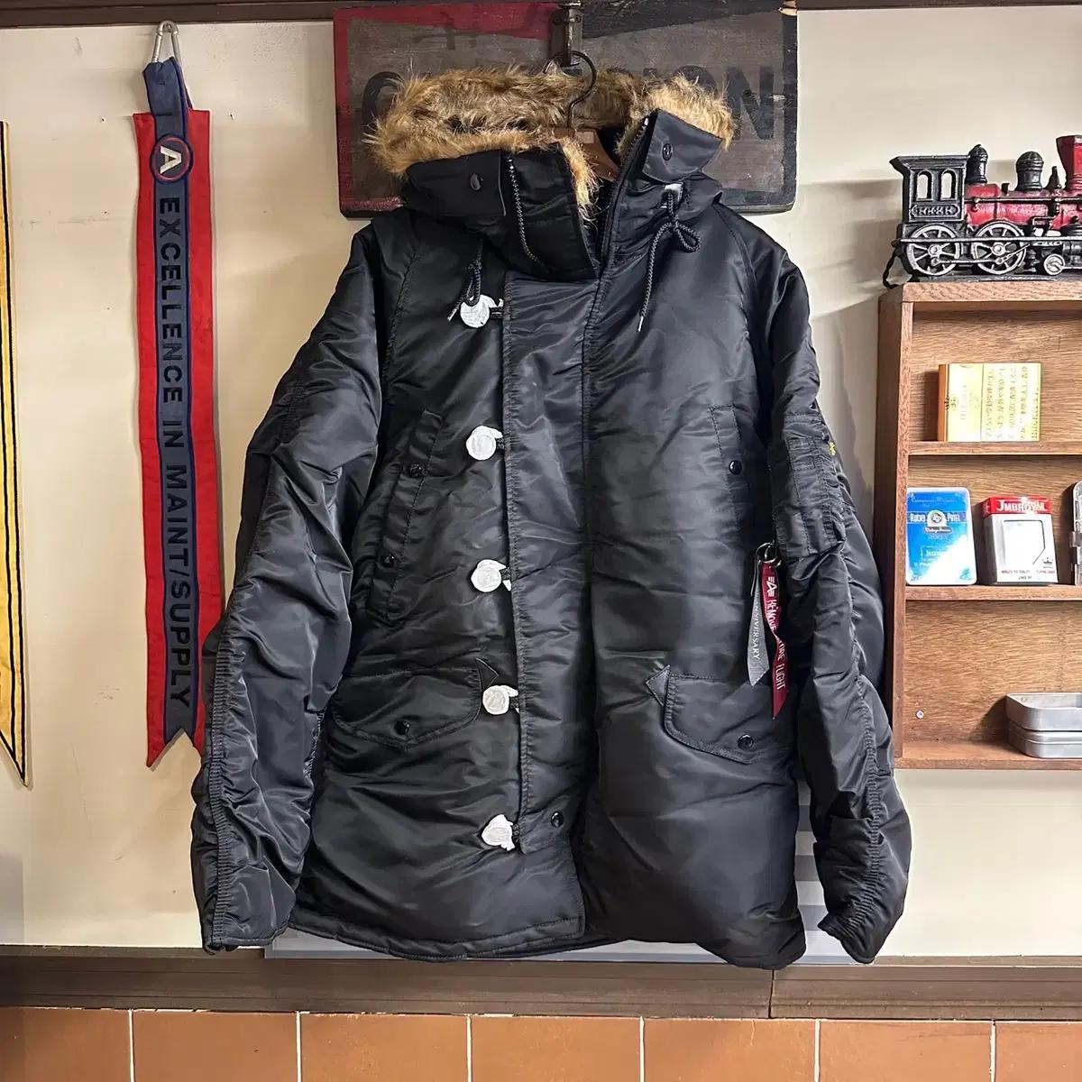 ALPHA INDUSTRIES N-3B 파카 M 미사용 신품
