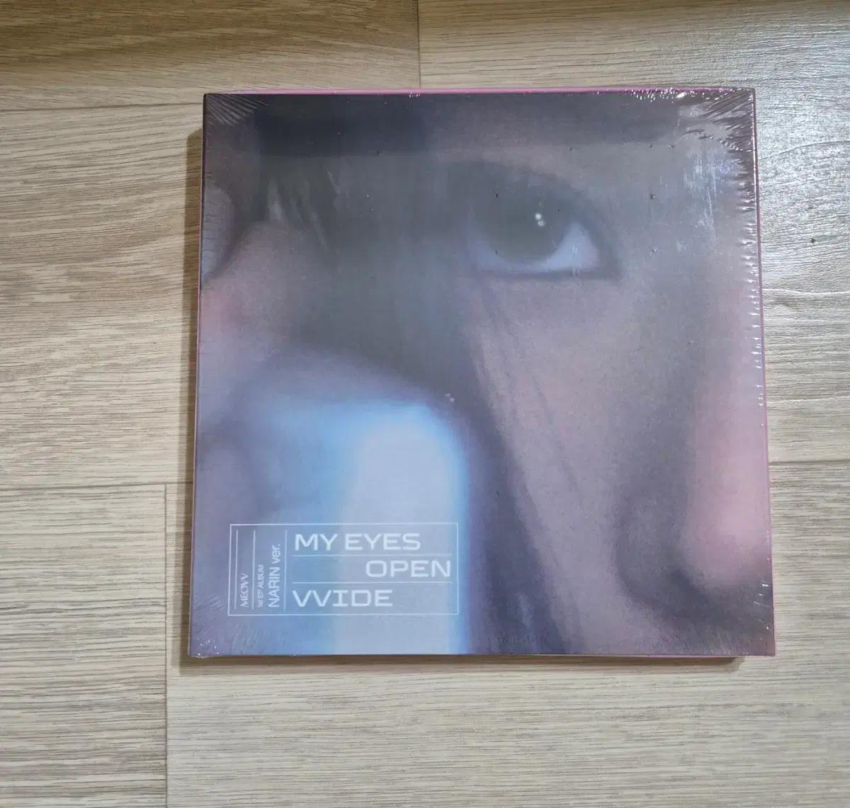 (미개봉) 미야오 MY EYES OPEN VVIDE MEOVV 앨범 나린