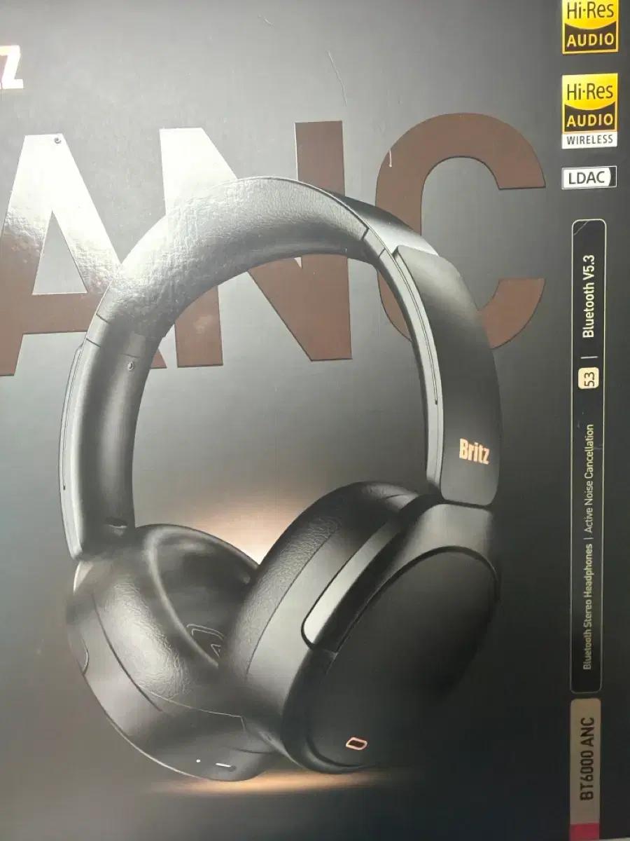 Britz 브리츠 BT6000 ANC 블랙 헤드폰