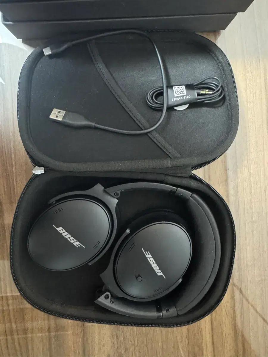 보스 QC45 블랙 헤드폰