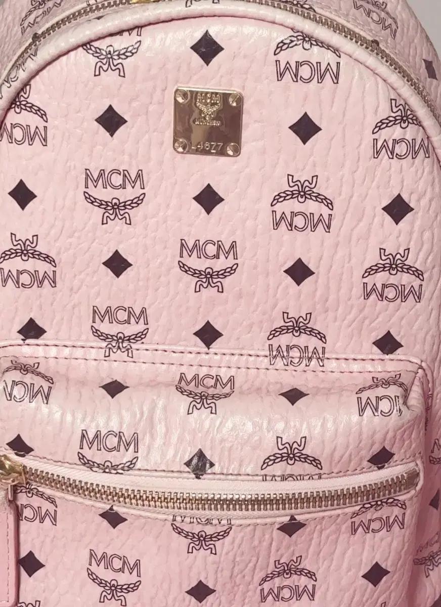 MCM 소프트핑크 S 백팩 지뢰계