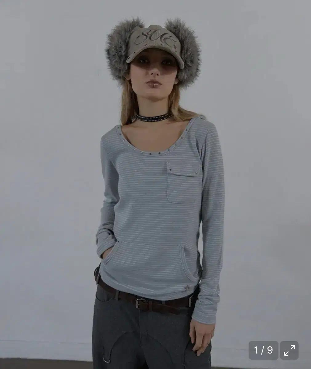 <구해요> 셋업이엑스이 SOFT STRIPE HOODIE TOP 구해요