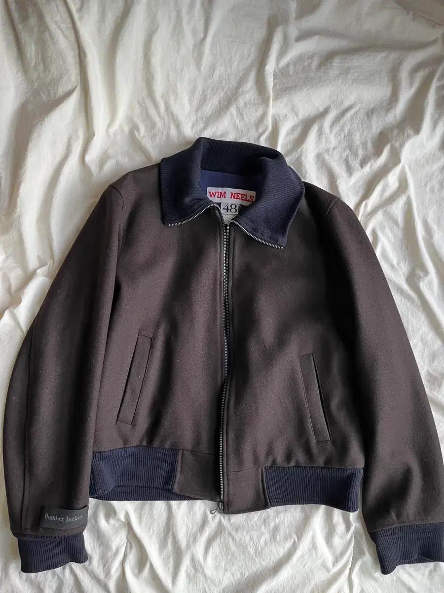Wim Neels archive wool bomber jacket