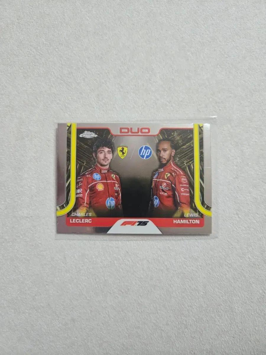 Topps Chrome F1 2025 페라리 듀오카드 르클레르 해밀턴