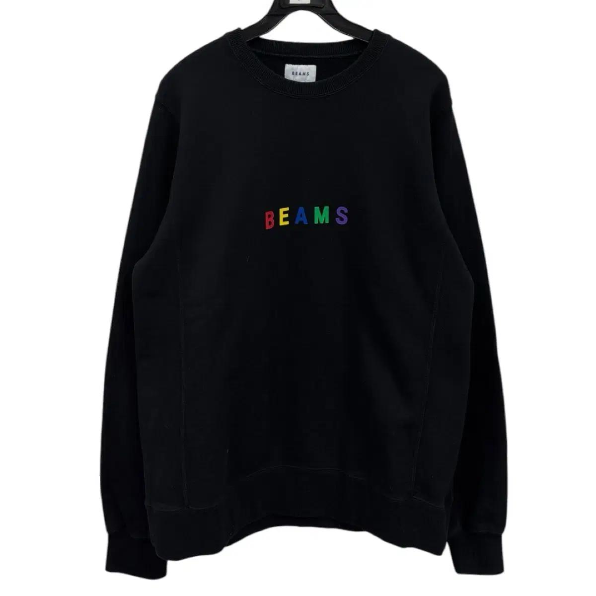 BEAMS 빔즈 로고 맨투맨L