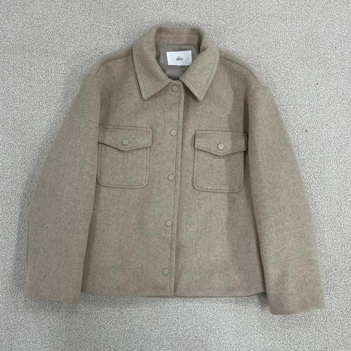 [F] 알토 여성 울 포켓 반코트 자켓 0119M1