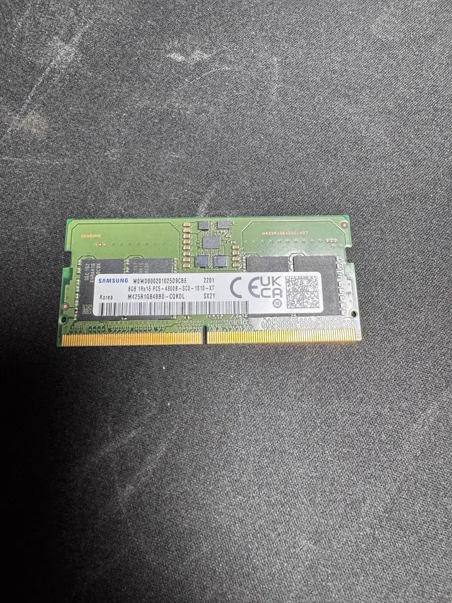 삼성 8GB DDR5 4800 노트북 램 팝니다!