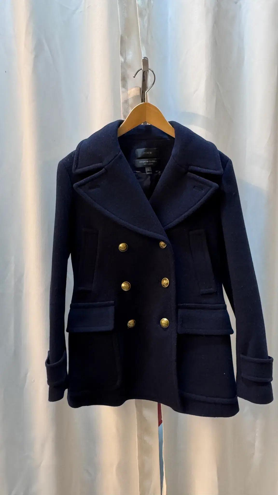 J. CREW Stadium Cloth 울 피코트 A233
