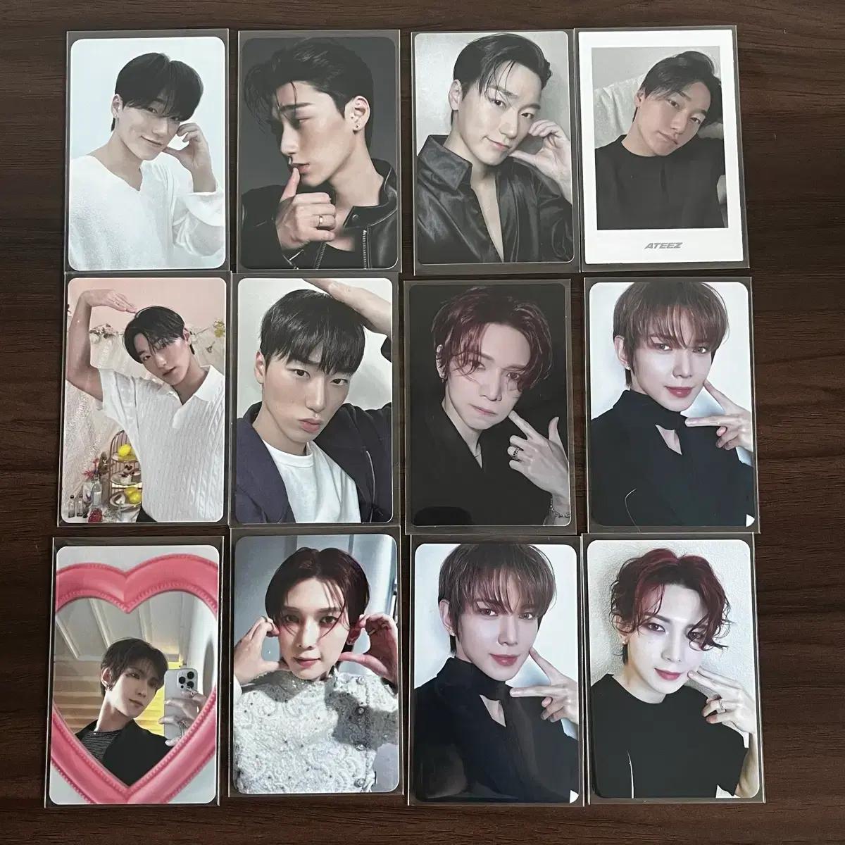에이티즈 산 여상 포토카드 12장 일괄