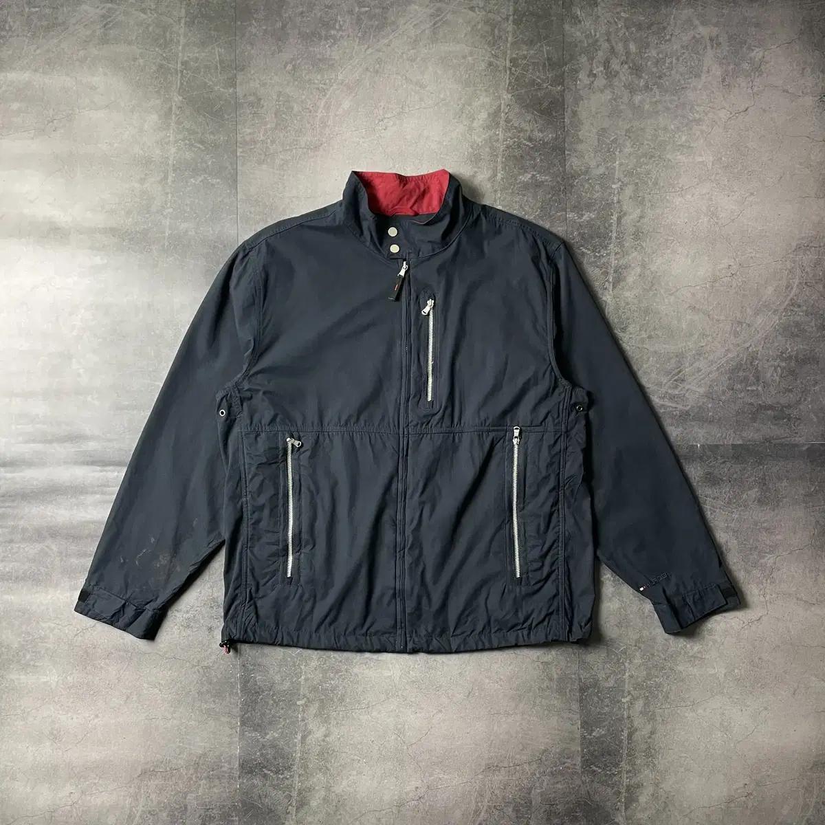 TOMMY HILFIGER 토미힐피거 빈티지 네이비 집업자켓 A00406
