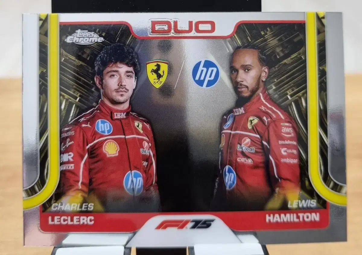 2025 F1 탑스 크롬 르클레르 해밀턴 카드