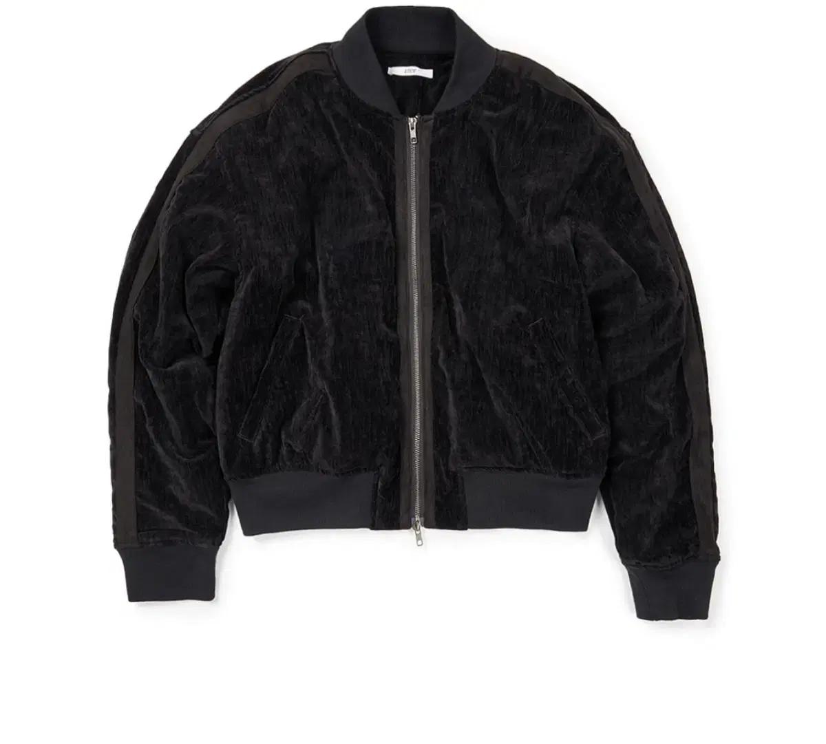 Etce TRIMMING VELVET BOMBER L사이즈 블랙