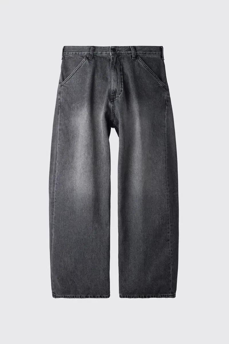 (3) 해칭룸 와이드 커브진 washed black
