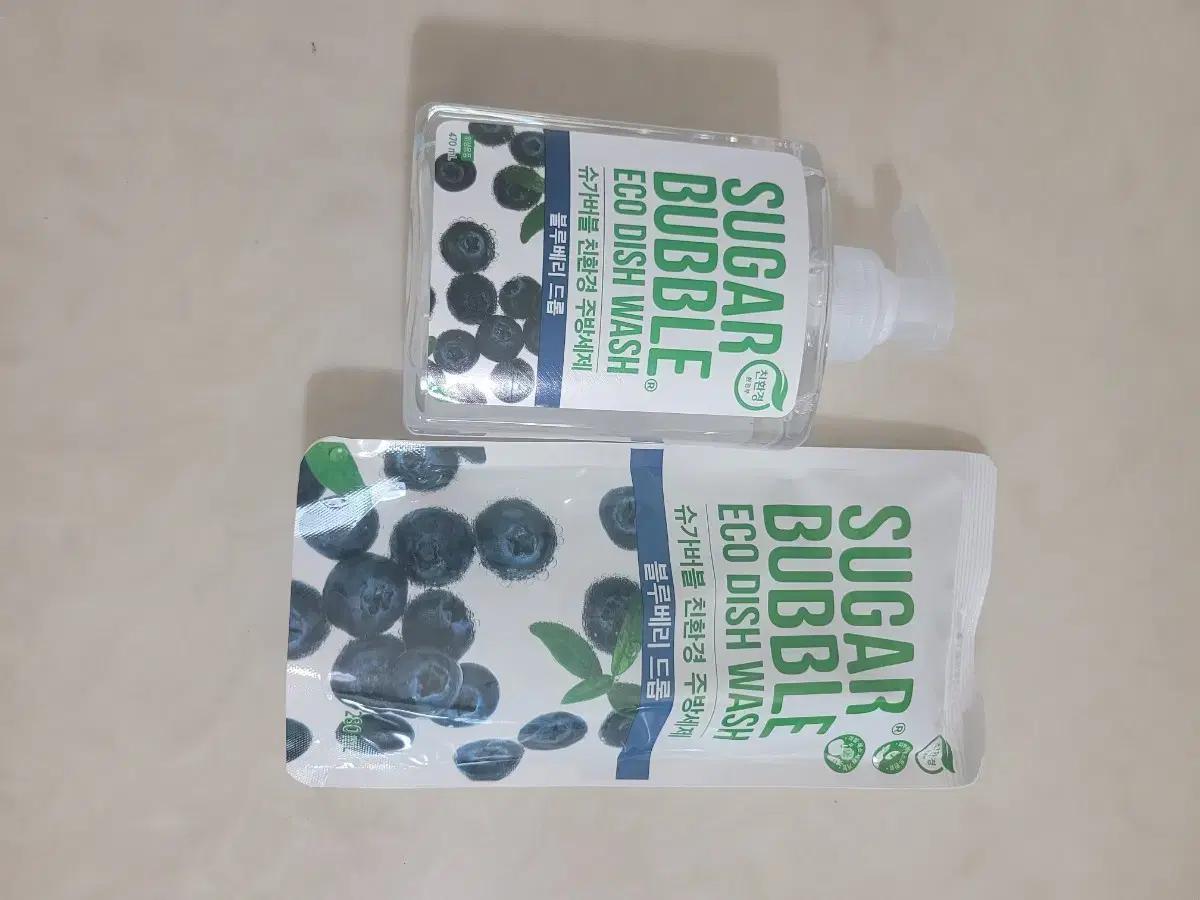 슈가버블 블루베리 주방세제 본품480ml+리필280ml