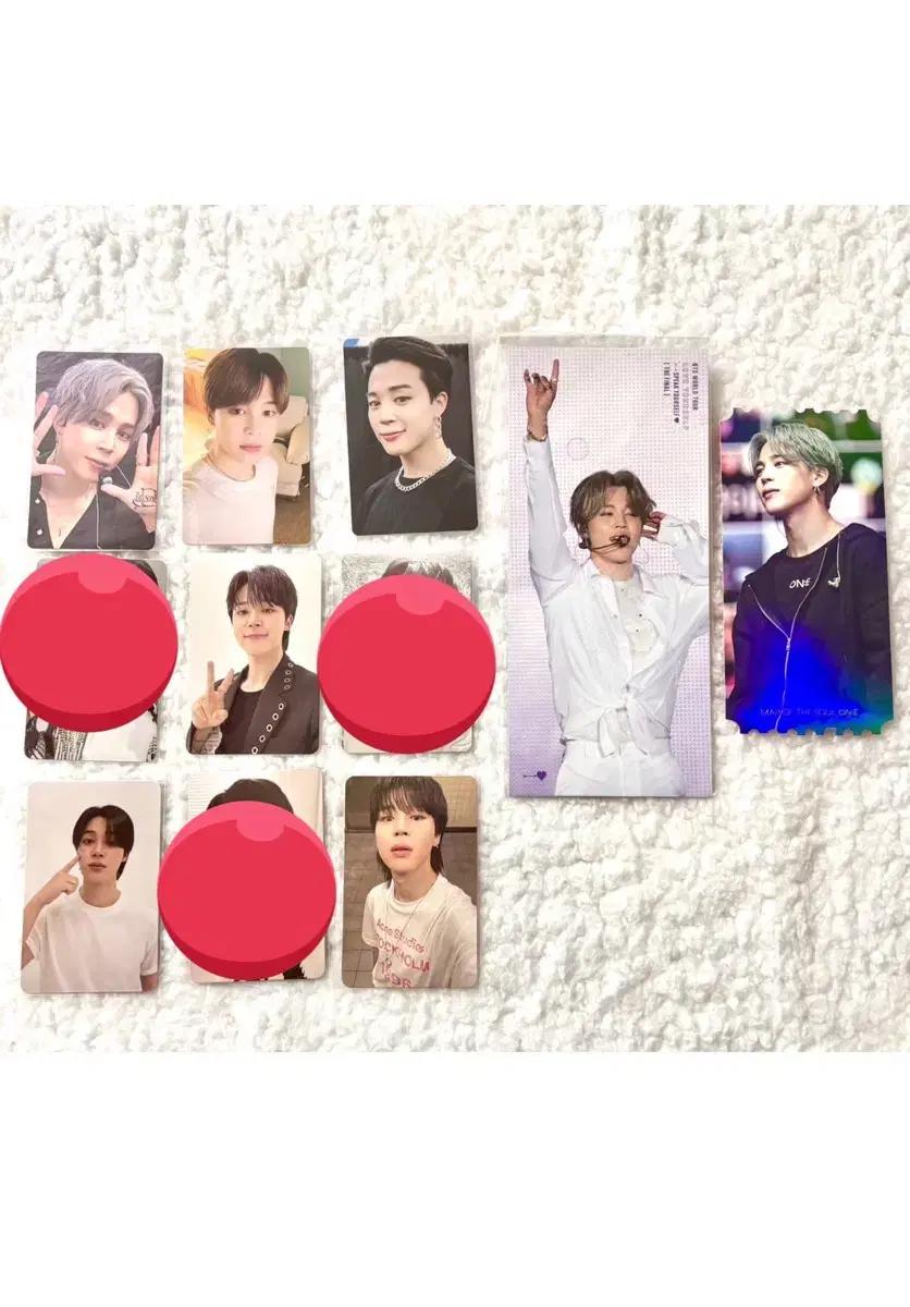 지민 한정 럭드 포카 엠투유 사웨 파스테 BTS 방탄 럽셀 맵솔 소우주