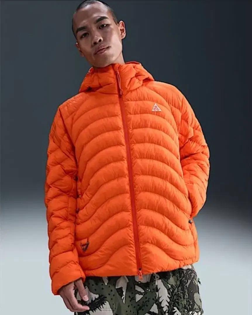 나이키 ACG 라바 플로우 남성용 써마핏 ADV 재킷 - 세이프티 오렌지