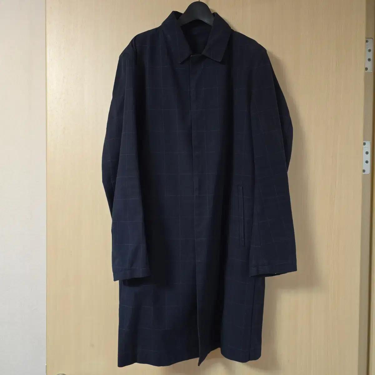 삼성물산 네이비 체크 맥코트 L(100)