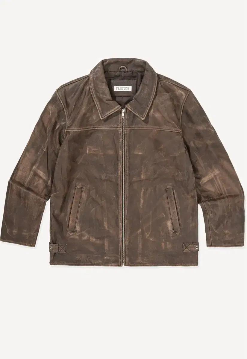 (교환) 누아누 marsa distressed leather jacket