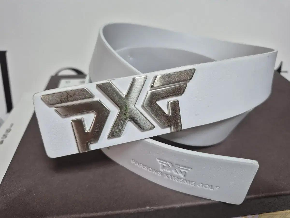 PXG 골프 벨트 화이트