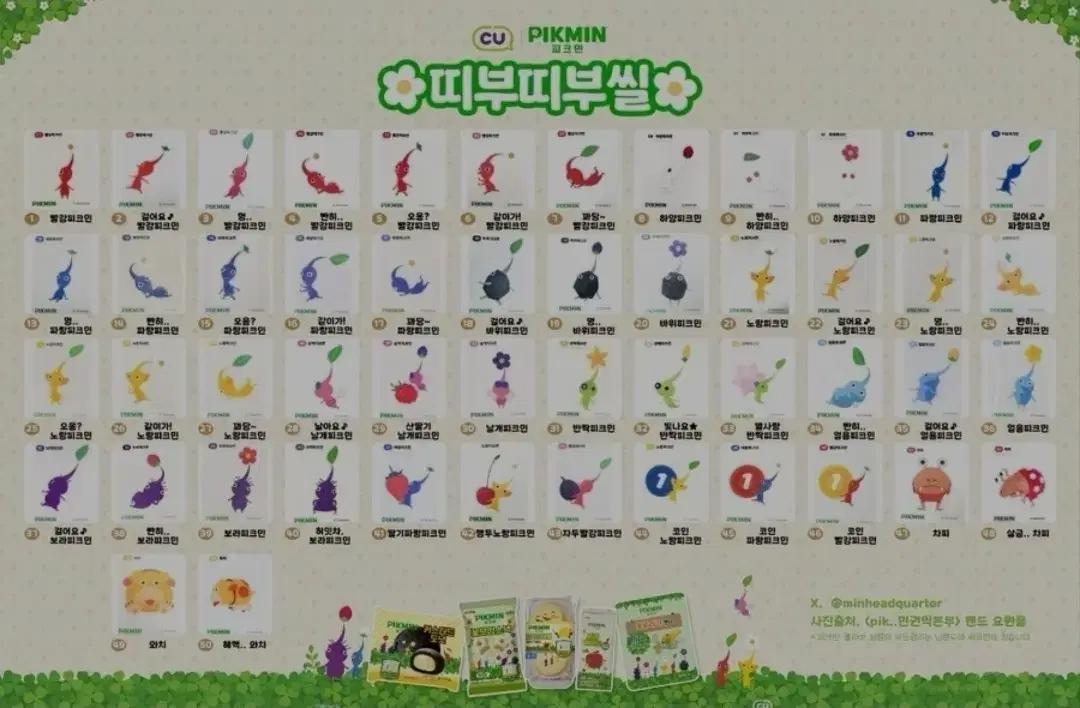 교환)피크민 띠부씰로 가챠 구해봐요
