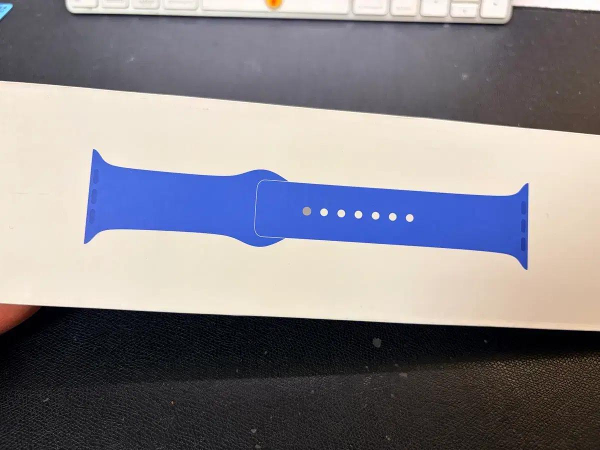 정품 애플워치 44mm 카프리블루 스포츠밴드 판매합니다.