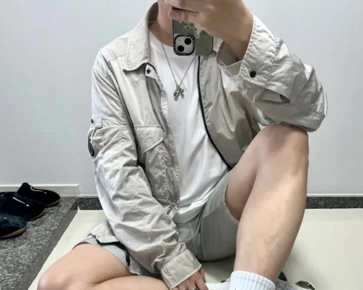 [XXXL] [3XL] CP컴퍼니 씨피컴퍼니 크롬 오버셔츠 자켓 펄그레이