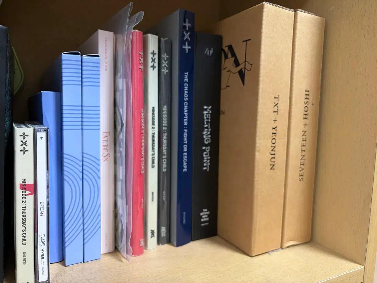 투모로우바이투게더(투바투),세븐틴,제로베이스원 앨범