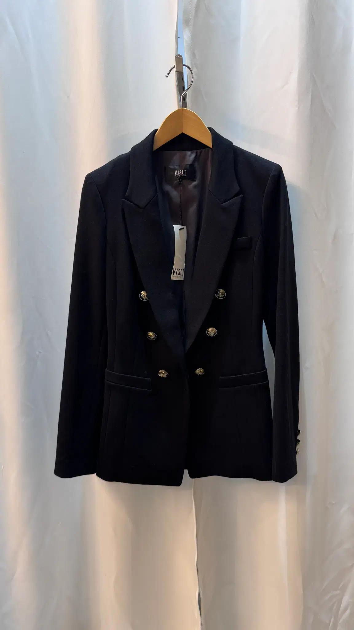 VISIT IN NEW YORK 더블 금장 블레이저 A251