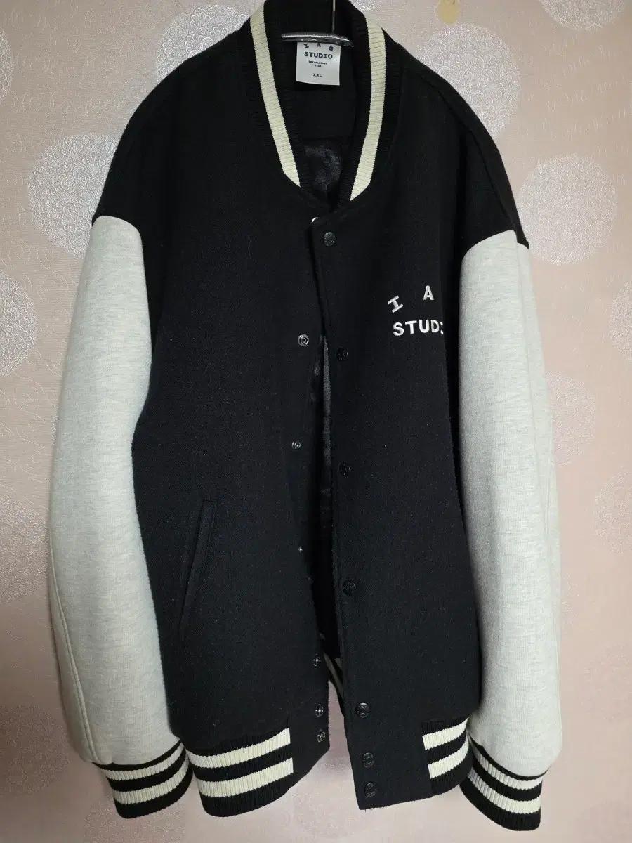 IAB STUDIO 야구 점퍼 블랙/그레이 XXL