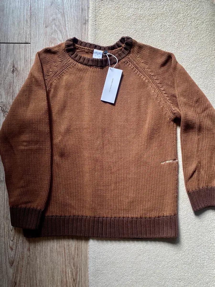 POP TRADING COMPANY KNITTED LOGO CREWNEC