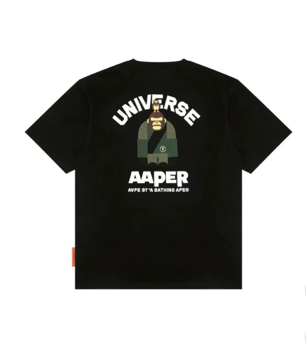 AAPE 에이프 반팔 블랙 S