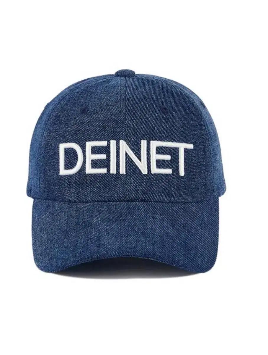 새상품) 다이닛 DEINET 로고 데님 볼캡 블루