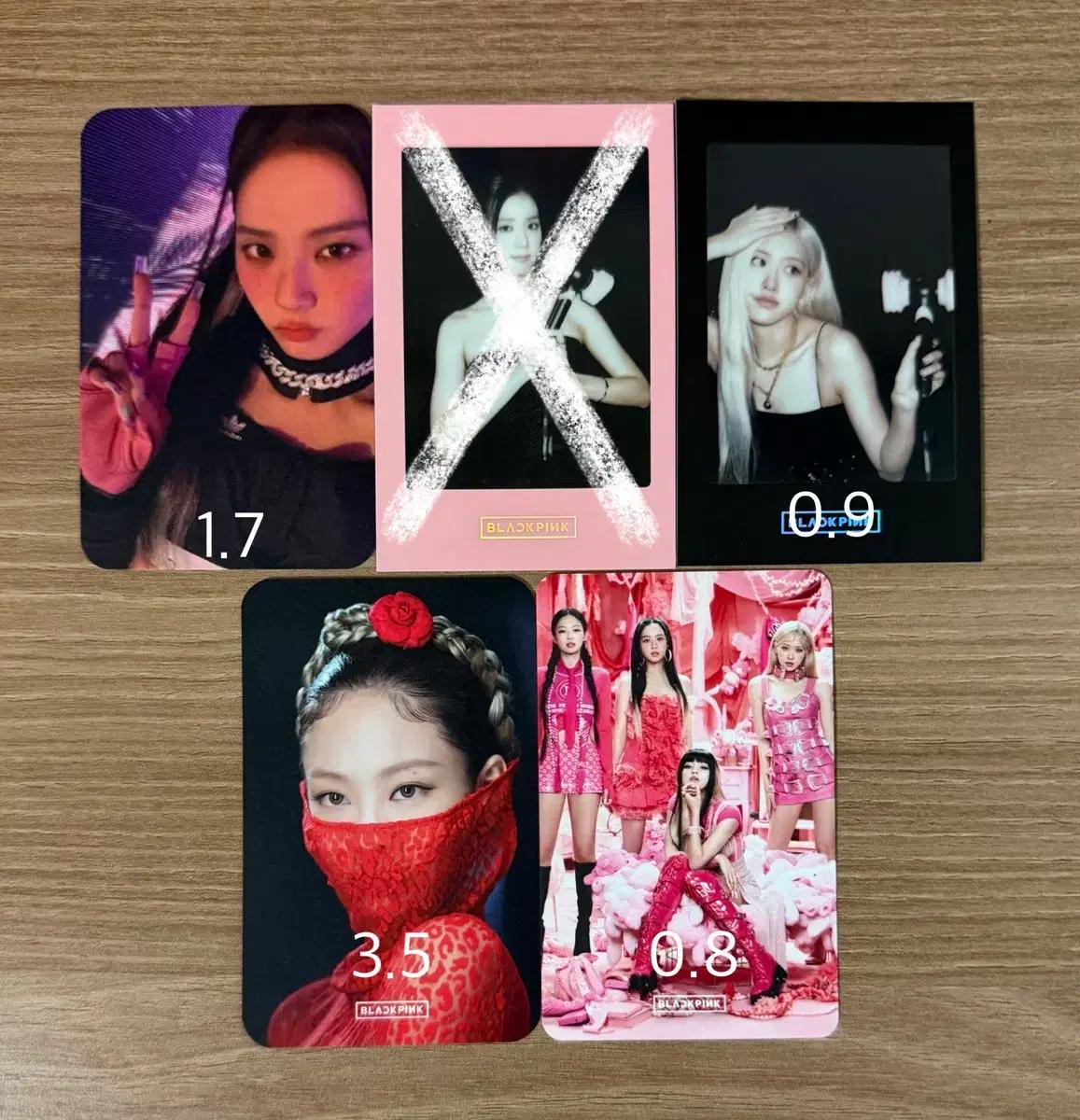 블랙핑크 블핑 지수 로제 제니 리사 공식 포카 양도
