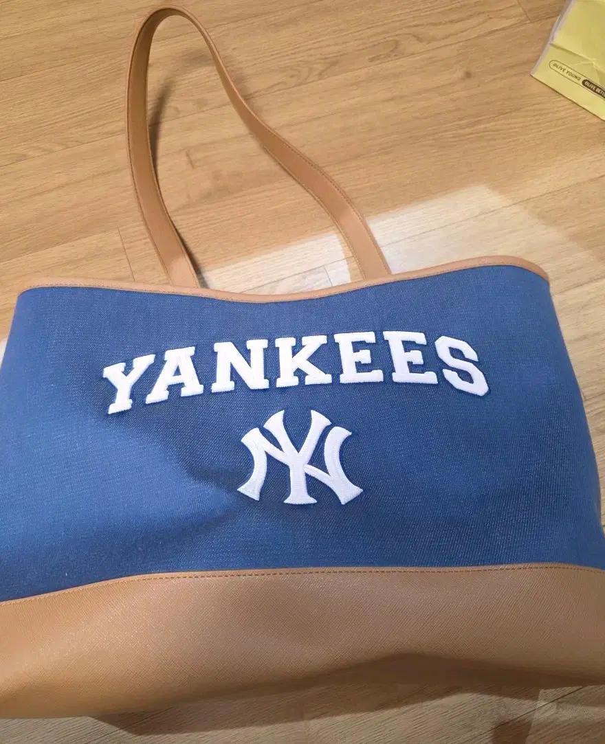 mlb뉴욕양키스 라지 쇼퍼 쇼트백(캔버스)