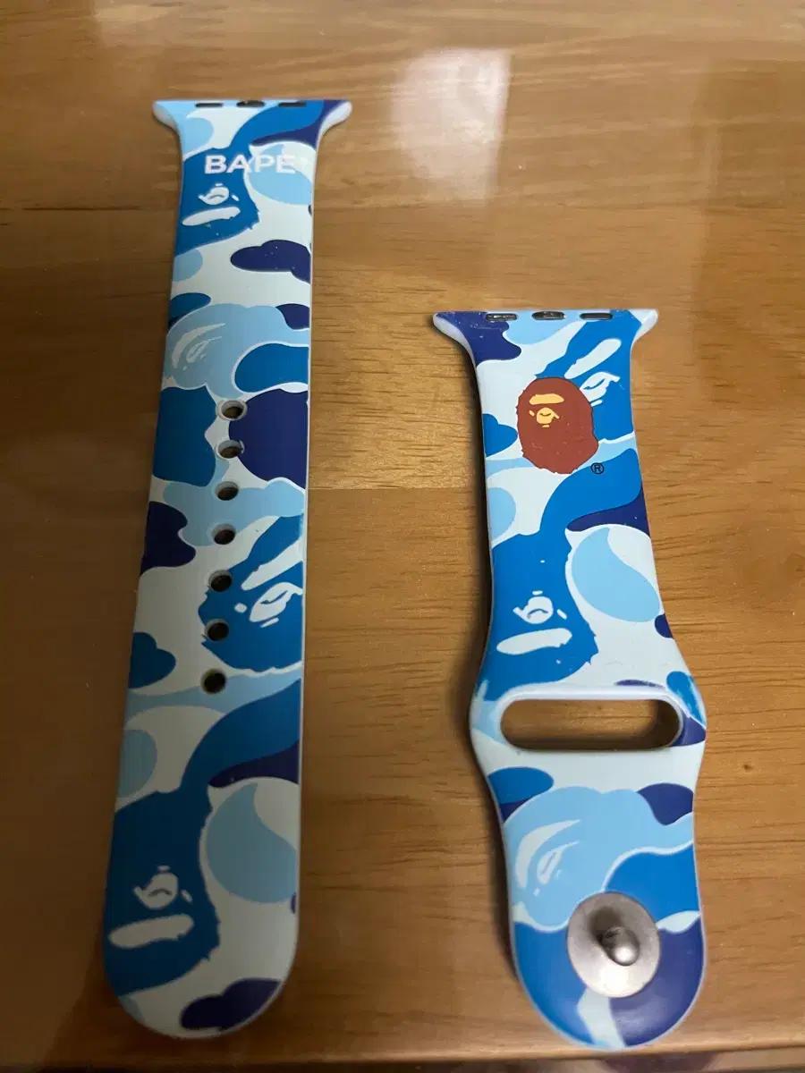 BAPE 베이프 애플워치 스트랩 블루 카모 45mm