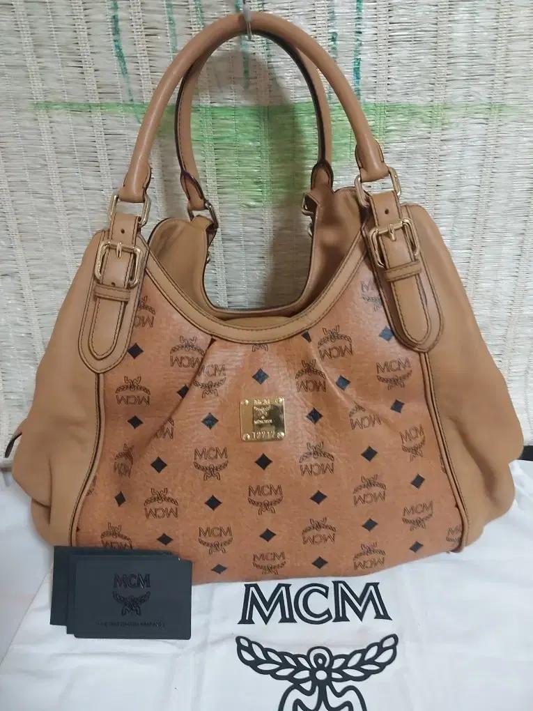 정품)MCM 가방 숄더백 토트백 브라운