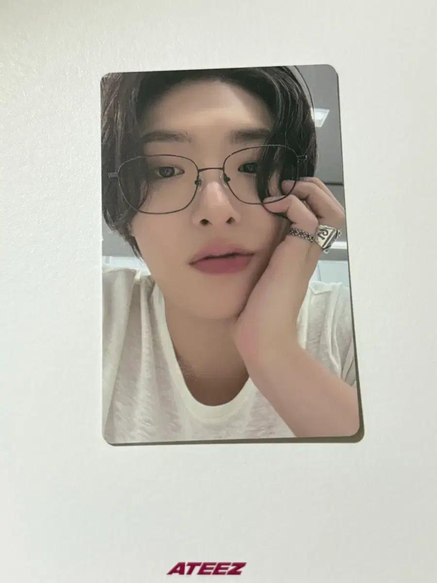 에이티즈 민기 골든아워4 아드레날린 포카 안경포카