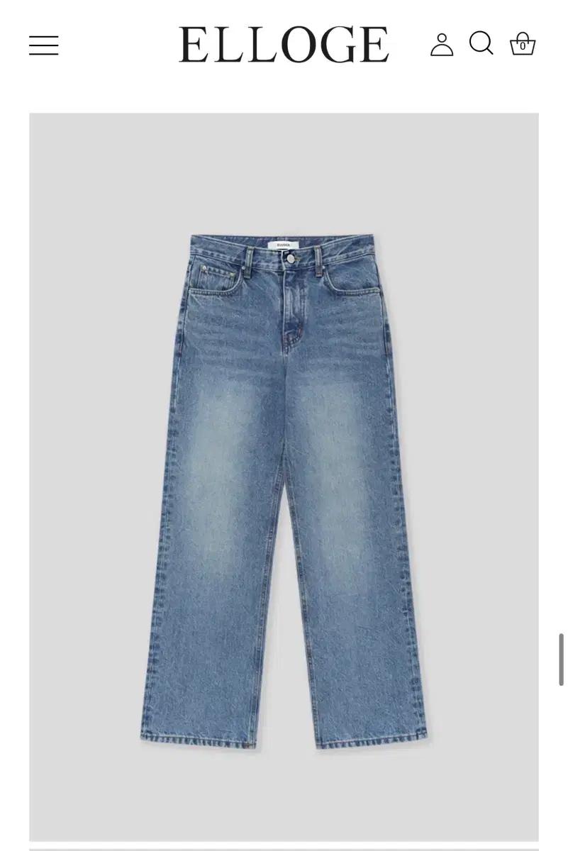 엘로주 ELLOGE E2503 straight denim(34)