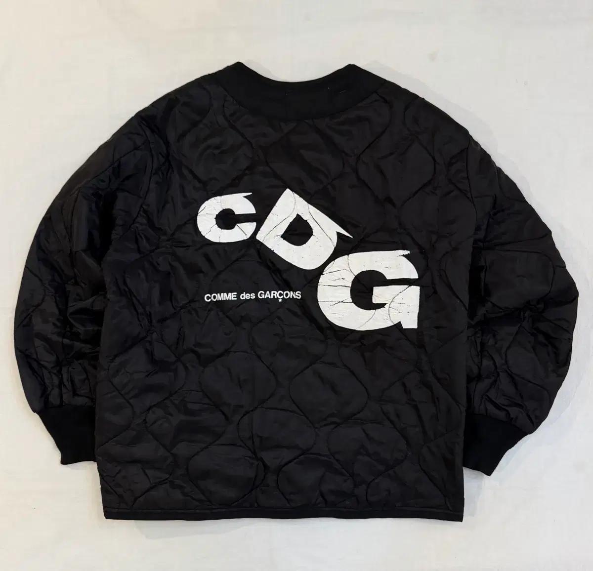 꼼데가르송 CDG X 알파인더스트리 퀼팅 라이너 자켓 블랙