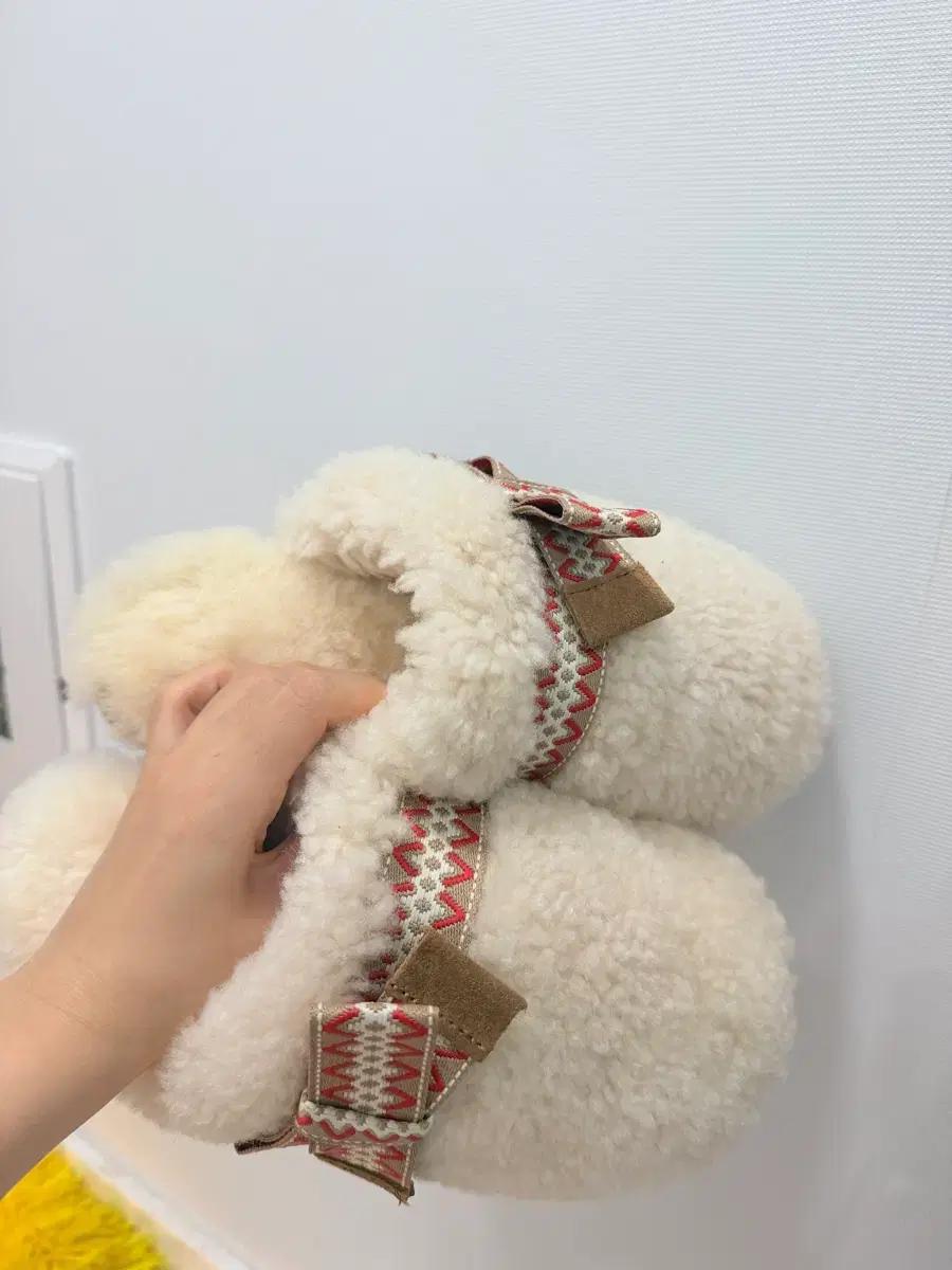 호주 어그 뽀글이 털 슬리퍼 아이보리 240