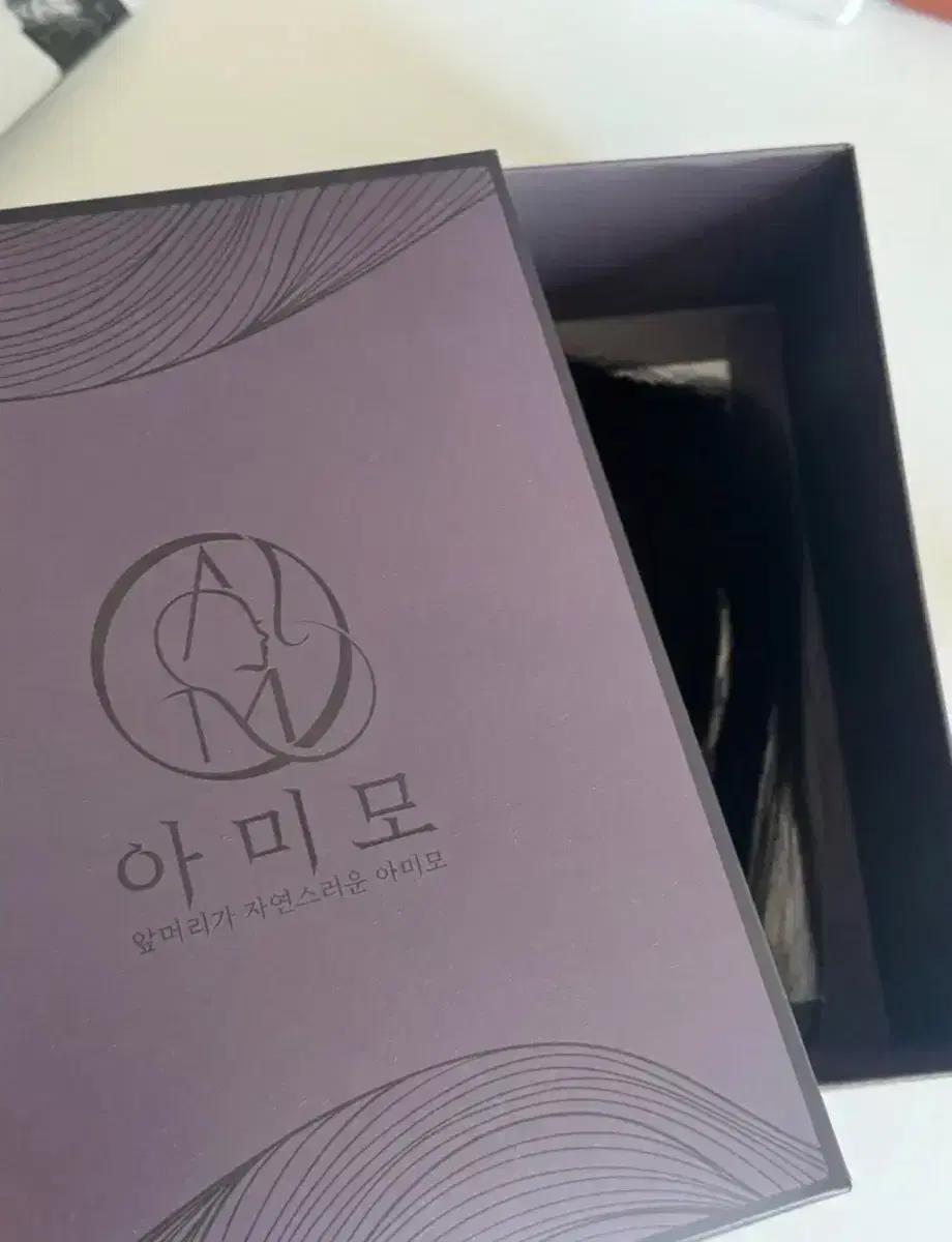 아미모 옆머리 가발 6cm 블랙
