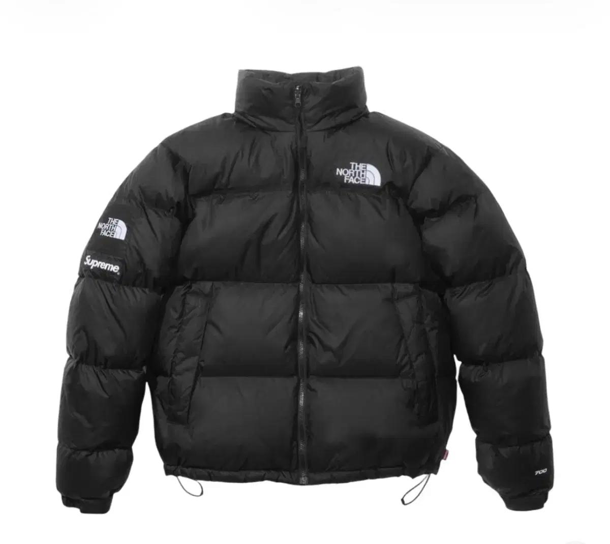 슈프림 x 노스페이스 개눕시 700 블랙 XL