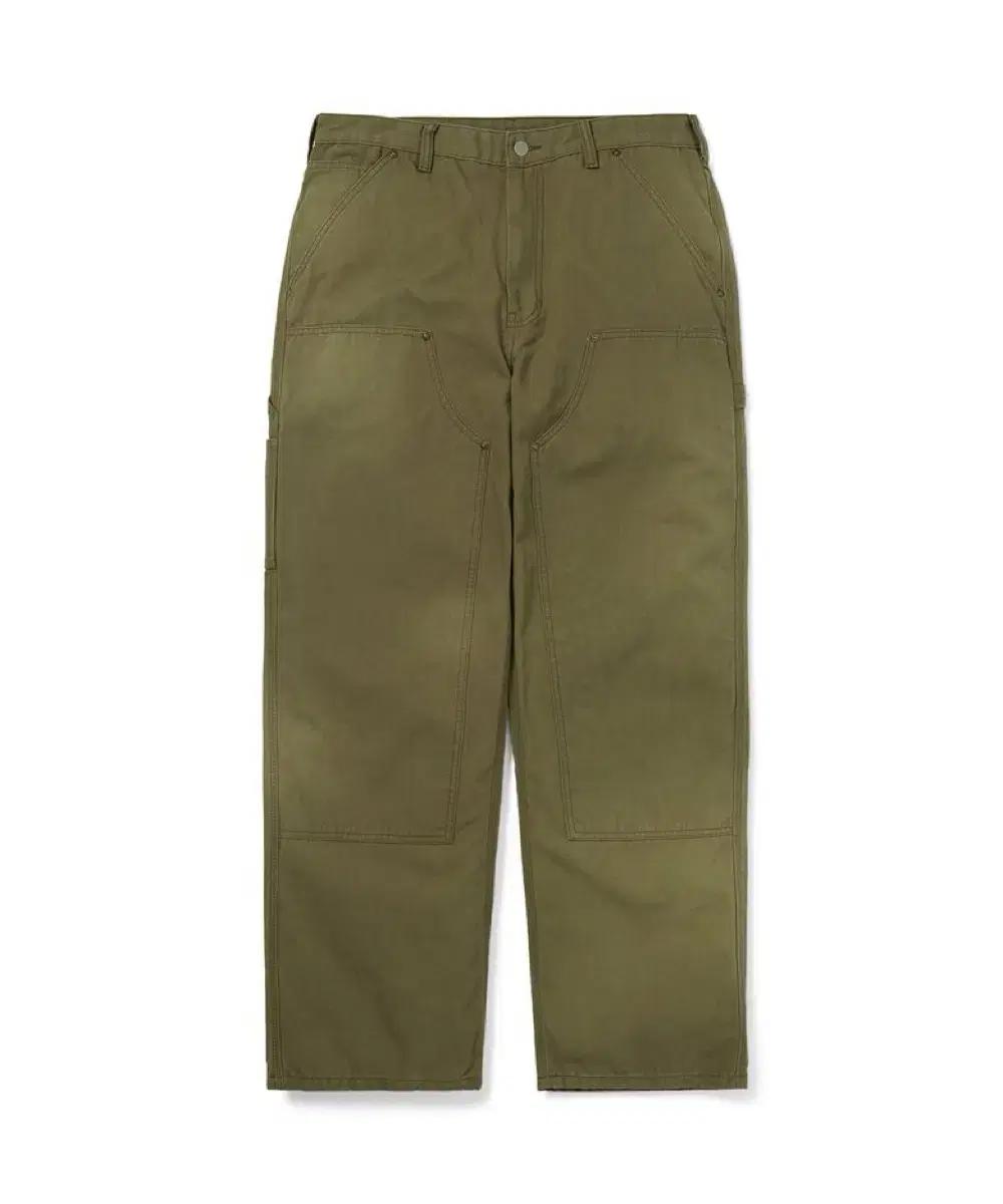 디스이즈네버댓 Bleached Double Knee Pant 카키 L