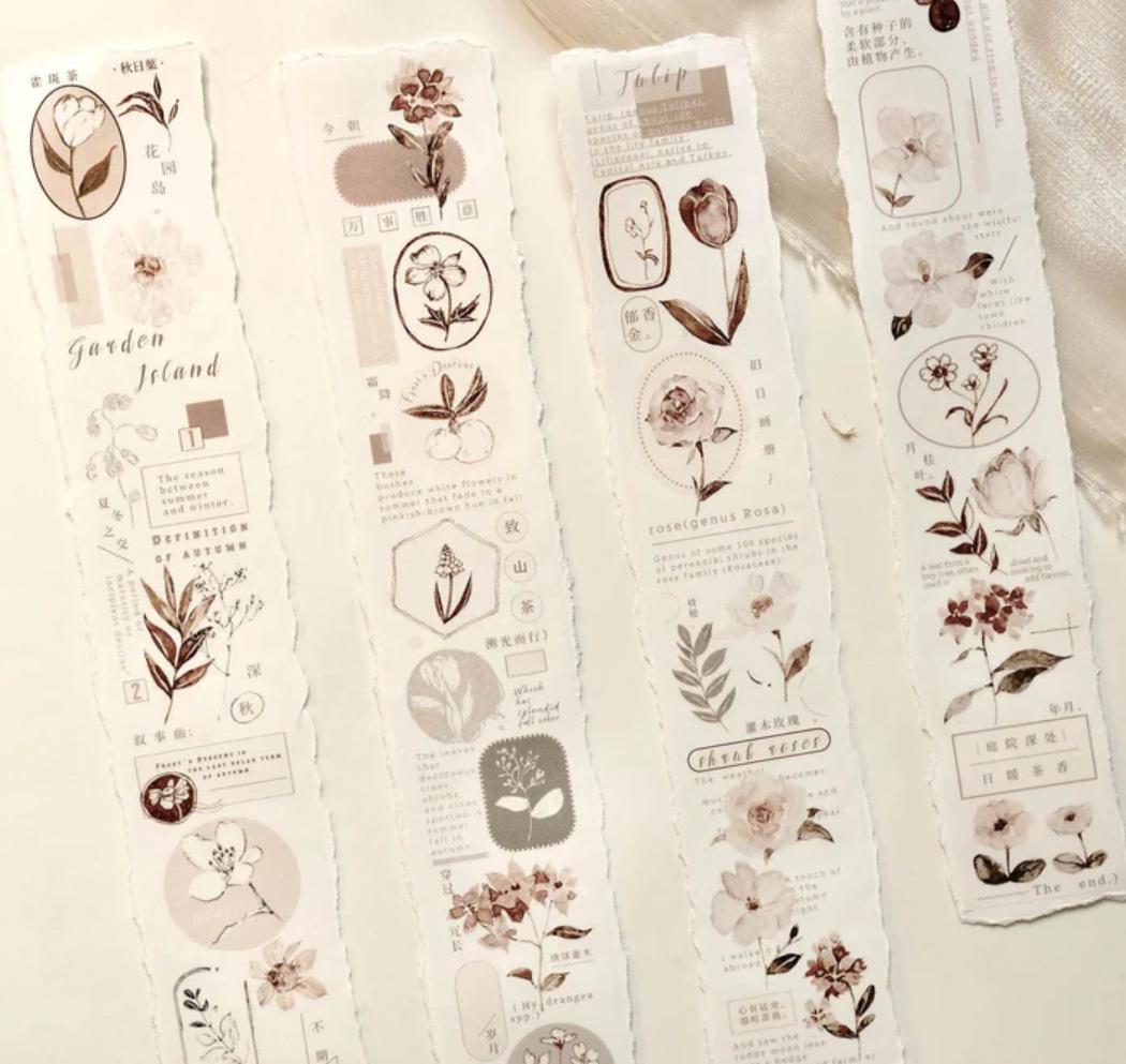주근깨차 frecklestea vol3. 가을낙엽 꽃마테 PET마테 소분