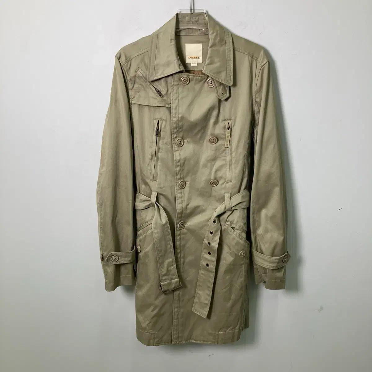 Diesel 디젤 더블 트렌치 코트 S