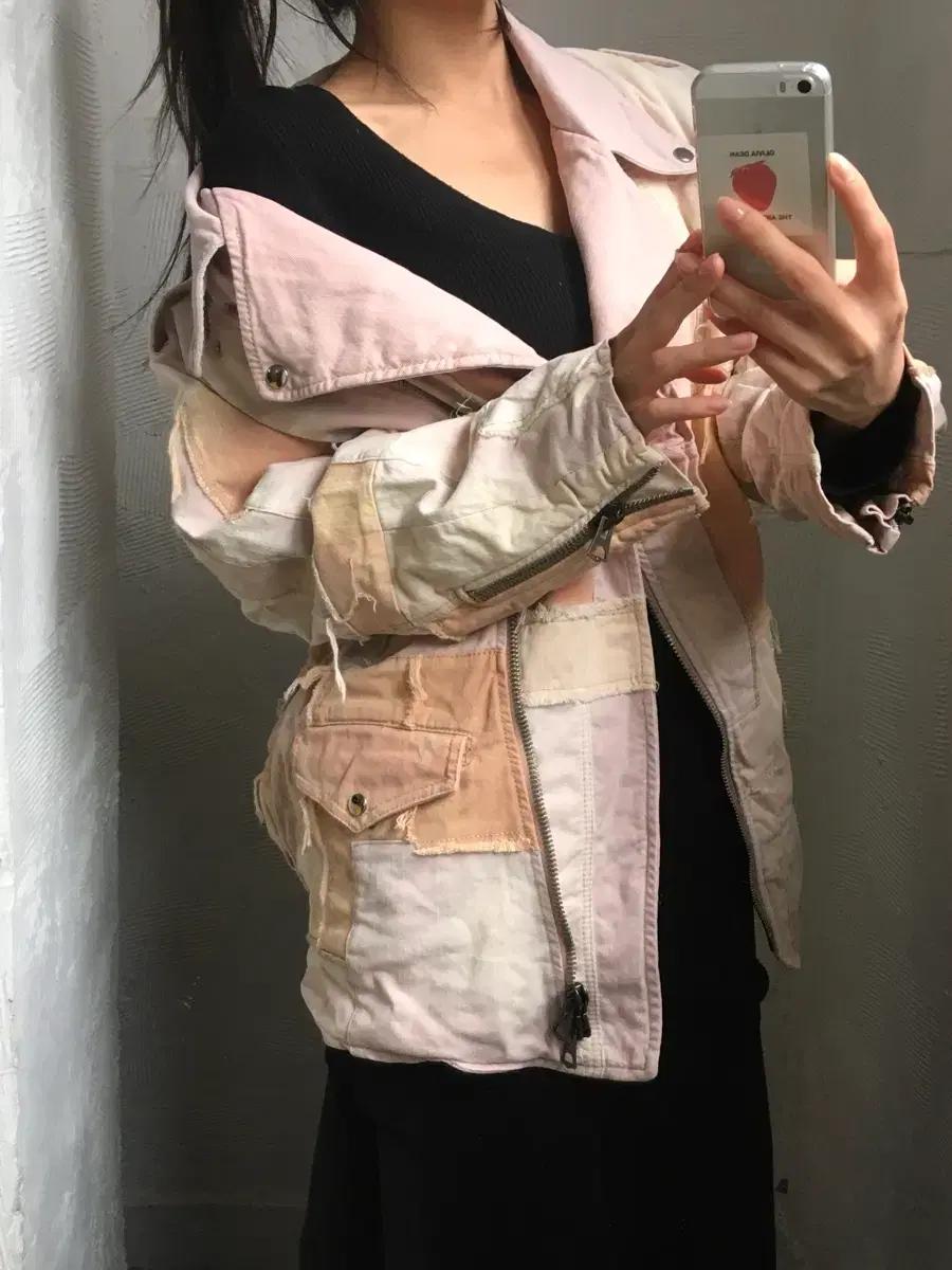 Isabel Marant 이자벨마랑 핑크 패치워크 자켓